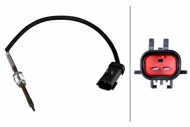 HELLA 6PT 010 376-931 Sensor, Abgastemperatur
