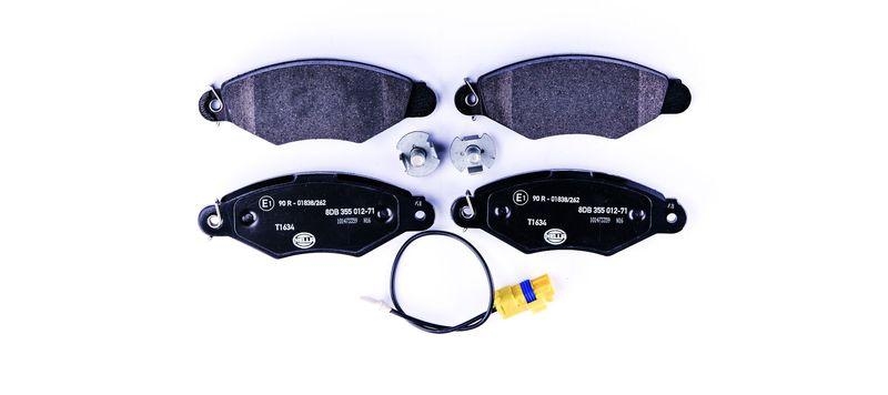 HELLA 8DB 355 012-711 Bremsbelagsatz, Scheibenbremsbelag für RENAULT
