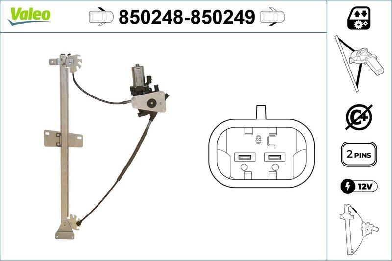 VALEO 850248 Fensterheber vorne links MERCEDES Vito