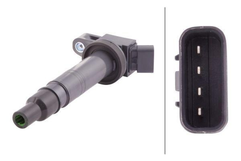 HELLA 5DA 193 175-941 Zündspule, 4 polig für TOYOTA/LEXUS