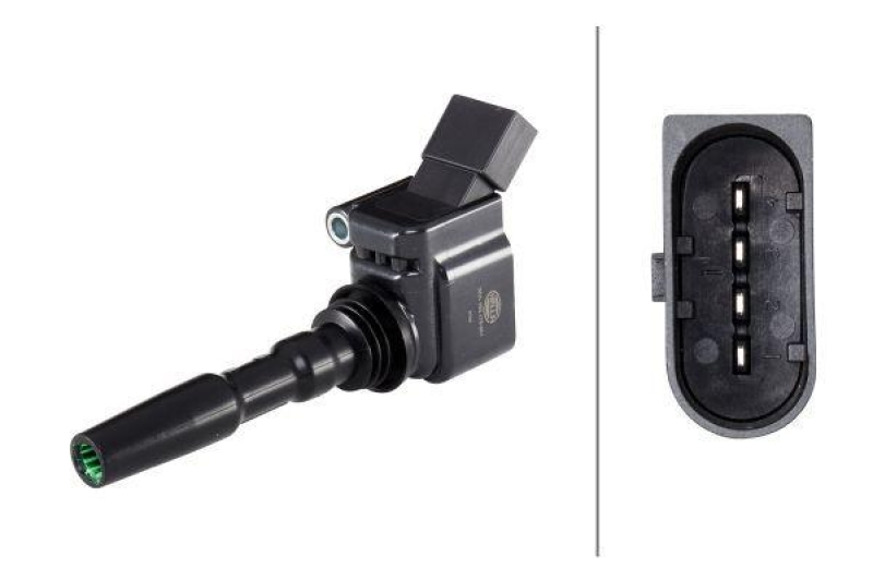 HELLA 5DA 193 175-951 Zündspule, 4 polig für VW/SKODA/SEAT