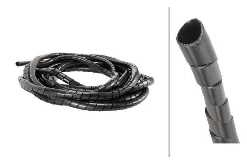 HELLA 8JR 178 587-032 Spiralschlauch, schwarz gewunden