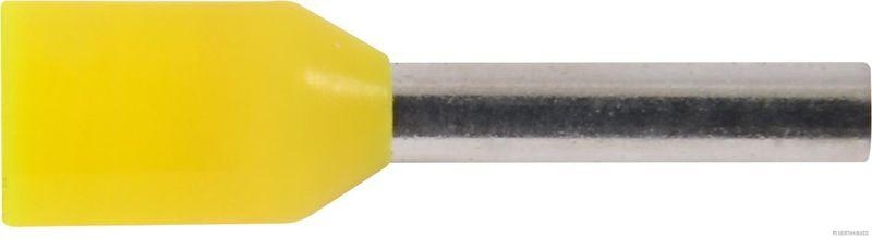 HERTH+BUSS 50252172099 Quetschverbinder Kabelendh&uuml;lse, 1 mm&sup2;, gelb