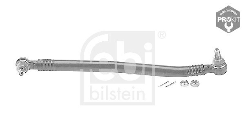 FEBI BILSTEIN 12971 Lenkstange mit Kronenmuttern und Splinten, vom Lenkgetriebe zur 1. Vorderachse f&uuml;r Mercedes-Benz