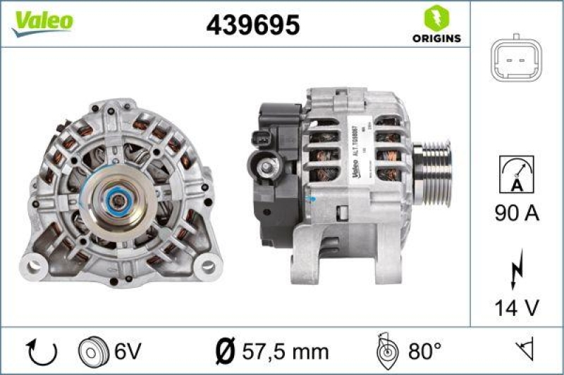 VALEO 439695 Generator Neu - ORIGINS