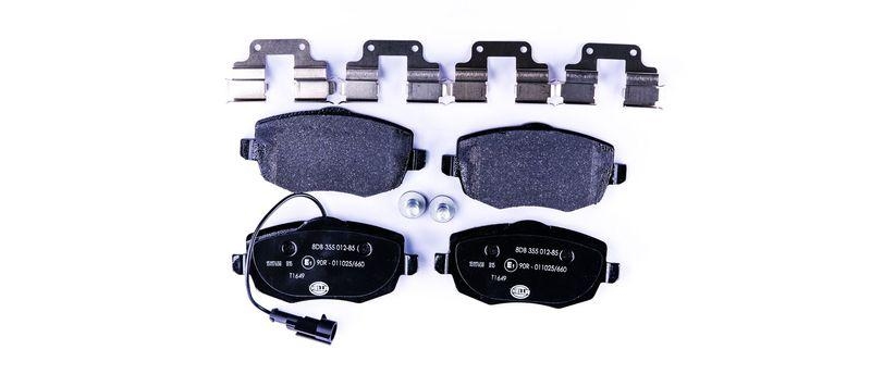 HELLA 8DB 355 012-851 Bremsbelagsatz, Scheibenbremsbelag f&uuml;r LANCIA YPSILON (843_)