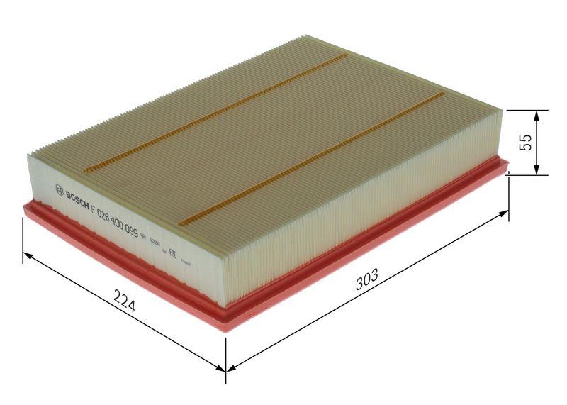 BOSCH F 026 400 099 Luftfilter