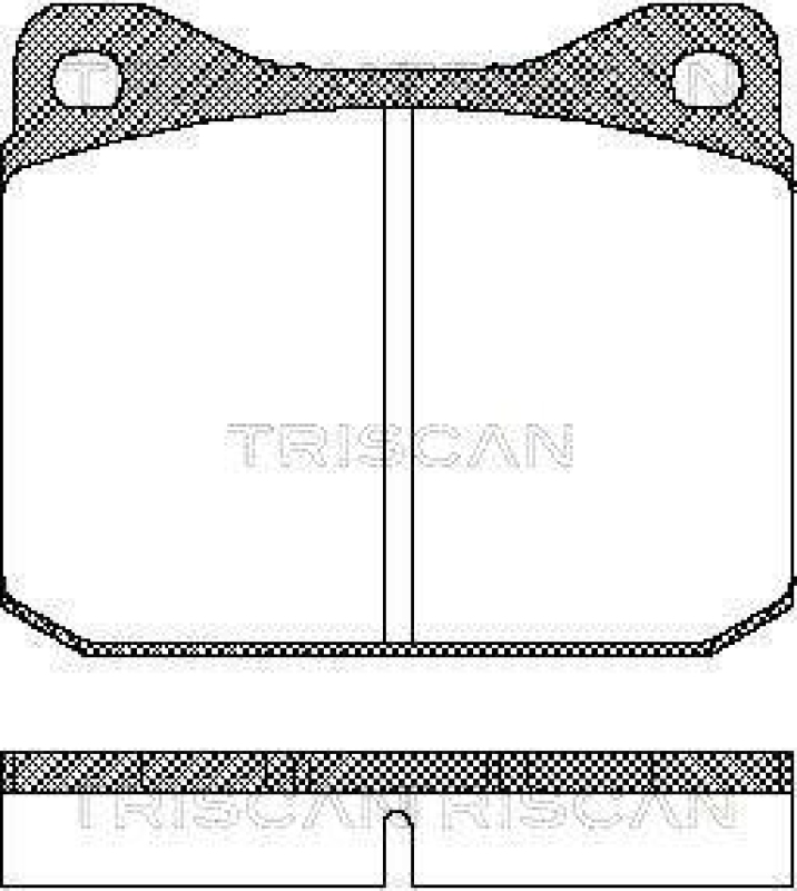 TRISCAN 8110 29788 Bremsbelag Vorne f&uuml;r Volkswagen Lt