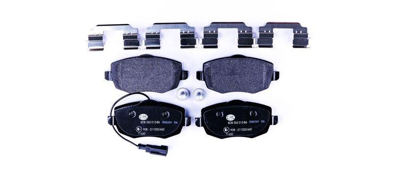 HELLA 8DB 355 012-861 Bremsbelagsatz, Scheibenbremsbelag f&uuml;r LANCIA YPSILON (843_)