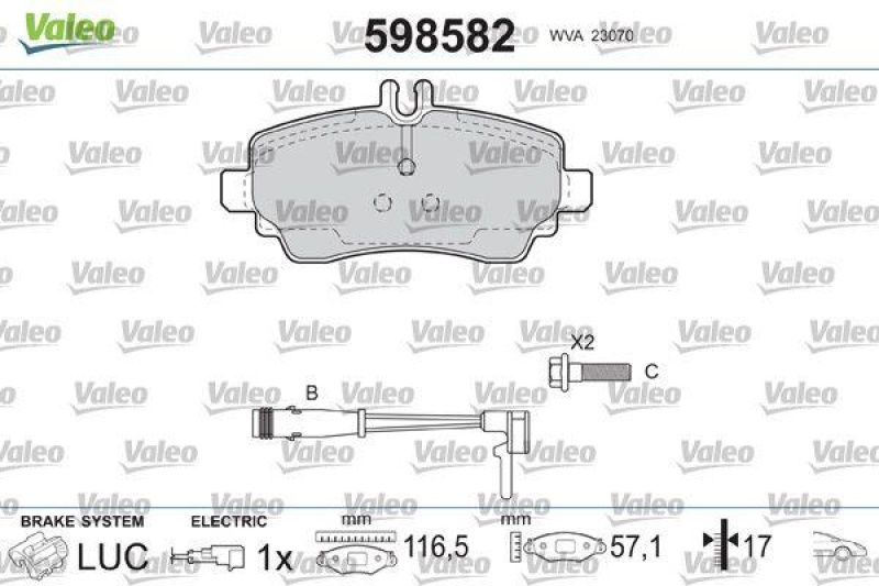 VALEO 598582 SBB-Satz PREMIUM