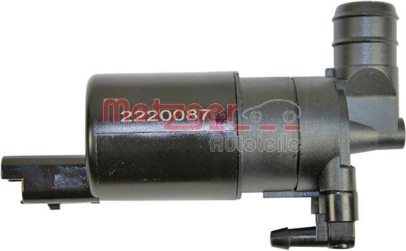 METZGER 2220087 Waschwasserpumpe, Scheibenreinigung f&uuml;r RENAULT vorne