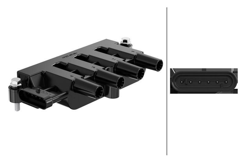 HELLA 5DA 358 000-271 Z&uuml;ndspule, 6 polig f&uuml;r FORD/LANCIA/FIAT/ALFA