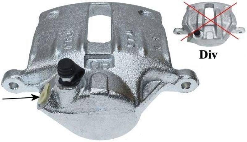 HELLA 8AC 355 393-361 Bremssattel f&uuml;r HYUNDAI