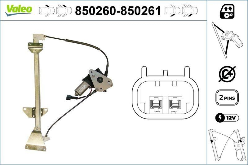 VALEO 850260 Fensterheber vorne links MITSUBISHI Montero