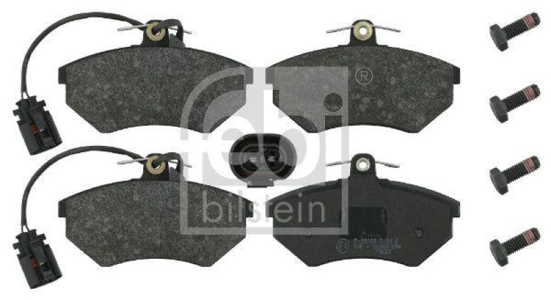 FEBI BILSTEIN 16316 Bremsbelagsatz mit Schrauben f&uuml;r VW-Audi