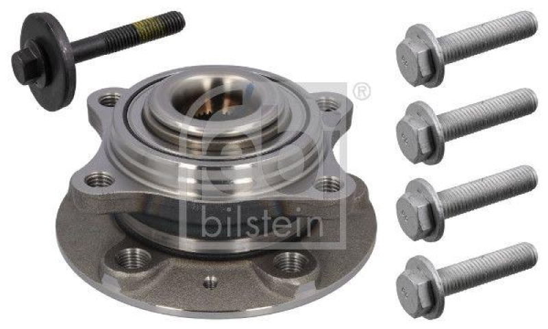 FEBI BILSTEIN 22649 Radlagersatz mit Radnabe, Antriebswellenschraube und Befestigungsschrauben f&uuml;r VOLVO