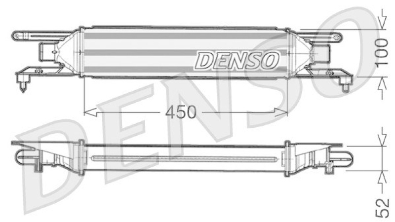 DENSO DIT09106 Ladeluftk&uuml;hler FIAT PUNTO / GRANDE PUNTO (199) 1.3 D Multijet (2005 - )
