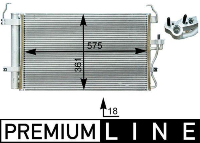 MAHLE AC 398 000P Klimakondensator