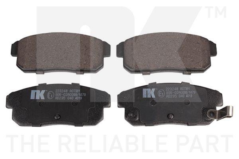NK 223248 Bremsbelagsatz, Scheibenbremse f&uuml;r MAZDA, SUZUKI