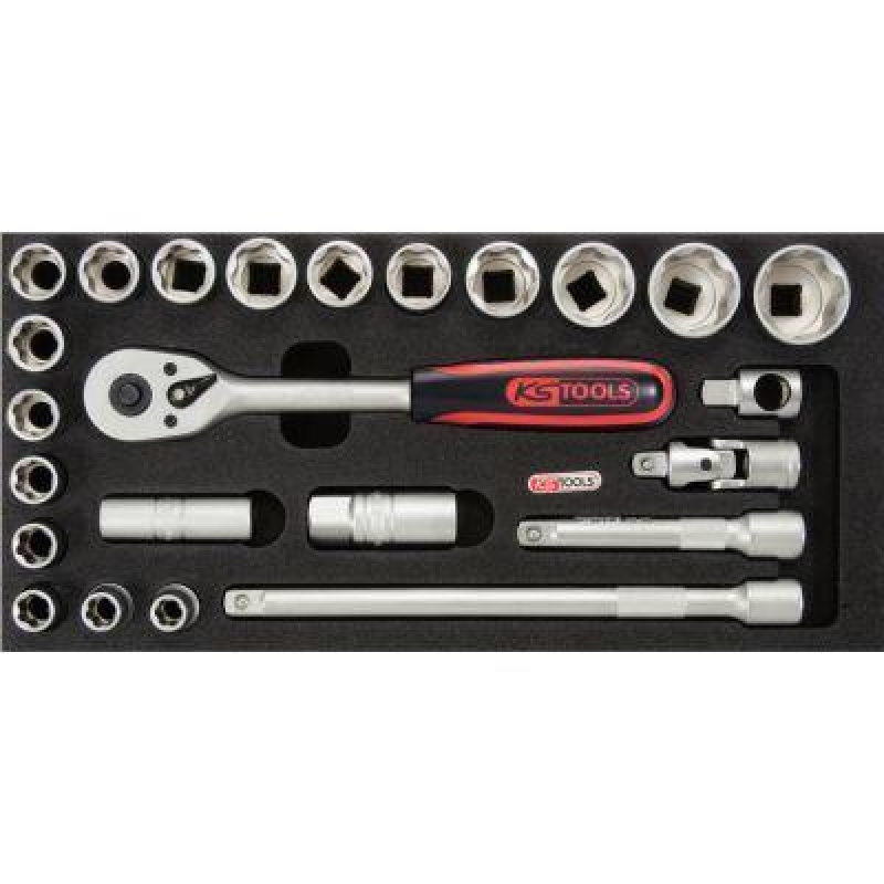 KS TOOLS 811.1303 1/2" Stecknuss-Satz