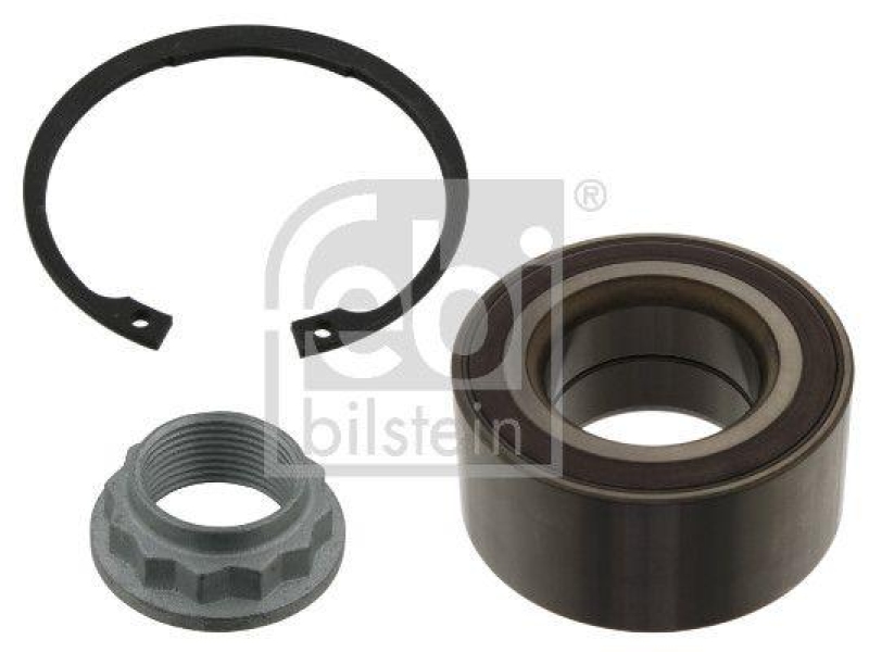 FEBI BILSTEIN 39828 Radlagersatz mit ABS-Impulsring, Achsmutter und Sicherungsring f&uuml;r BMW