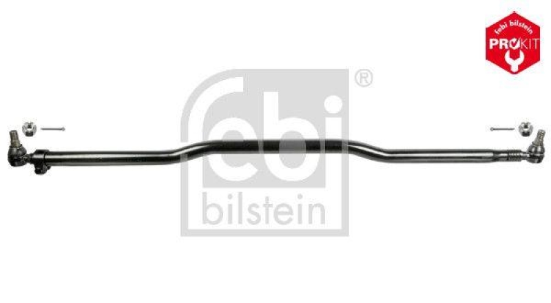 FEBI BILSTEIN 106238 Spurstange mit Gewindehülse, Kronenmuttern und Splinten für Volvo