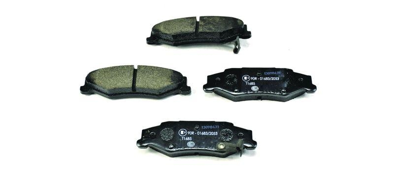 HELLA 8DB 355 013-191 Bremsbelagsatz, Scheibenbremsbelag für CHEVROLET/CADILLAC