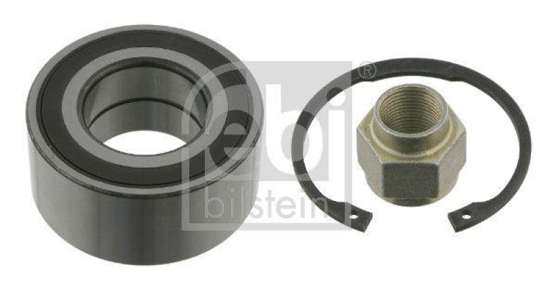 FEBI BILSTEIN 24517 Radlagersatz mit ABS-Impulsring, Achsmutter und Sicherungsring f&uuml;r CITROEN