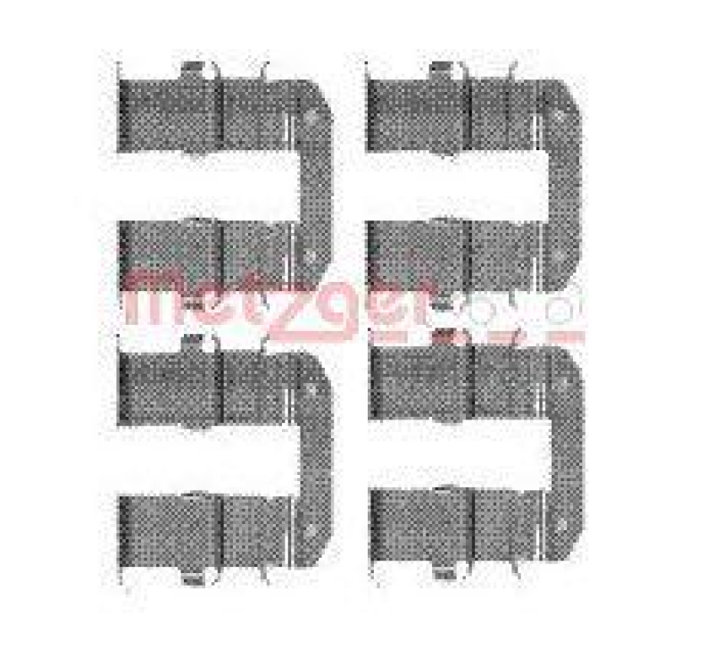 METZGER 109-1734 Zubeh&ouml;rsatz, Scheibenbremsbelag f&uuml;r HYUNDAI