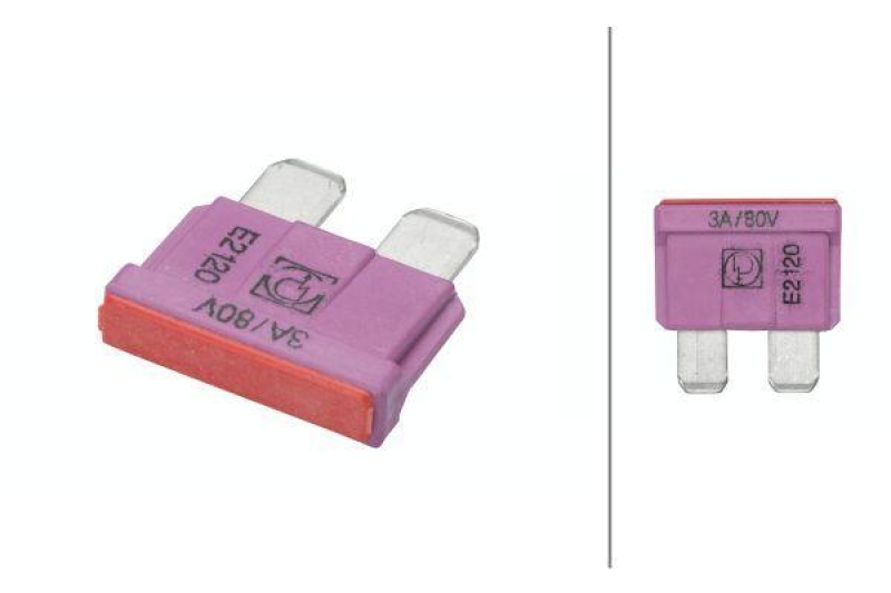 HELLA 8JS 711 683-202 Sicherung, 3 A, linksla, Set