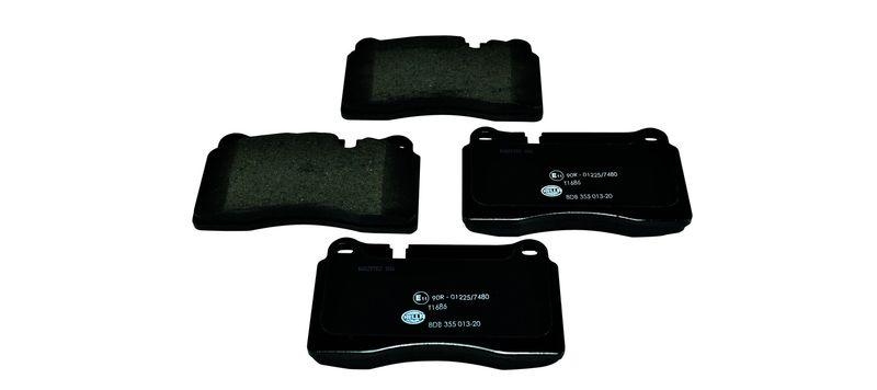 HELLA 8DB 355 013-201 Bremsbelagsatz, Scheibenbremsbelag f&uuml;r LANDROVER