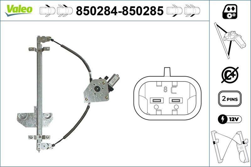 VALEO 850284 Fensterheber vorne links OPEL Frontera
