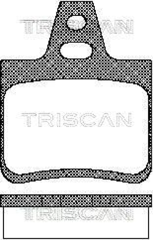 TRISCAN 8110 38933 Bremsbelag Hinten für Citroen Xm