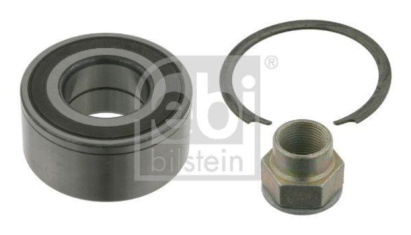 FEBI BILSTEIN 24524 Radlagersatz mit ABS-Impulsring, Achsmutter und Sicherungsring f&uuml;r Fiat