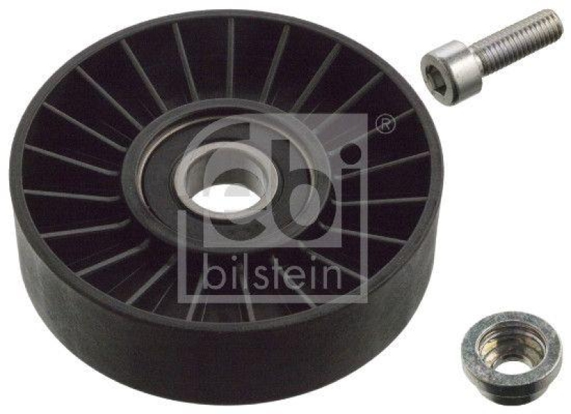 FEBI BILSTEIN 17544 Umlenkrolle f&uuml;r Keilrippenriemen, mit Schraube f&uuml;r Peugeot