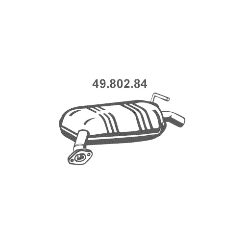 EBERSPÄCHER 49.802.84 Endschalldämpfer 625mm für Mazda