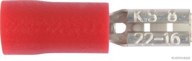 HERTH+BUSS 50252501066 Quetschverbinder 0,5 - 1 mm&sup2;, 2,8 x 0,8 mm, DIN 46245, 10 St&uuml;ck