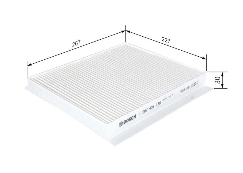 BOSCH 1 987 432 158 Filter Innenraumluft