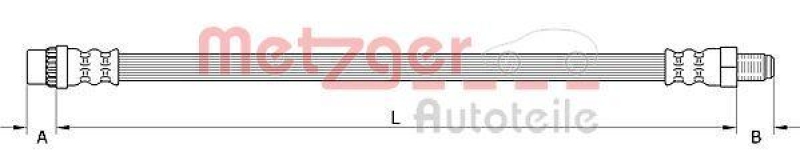 METZGER 4111587 Bremsschlauch f&uuml;r RENAULT VA links/rechts