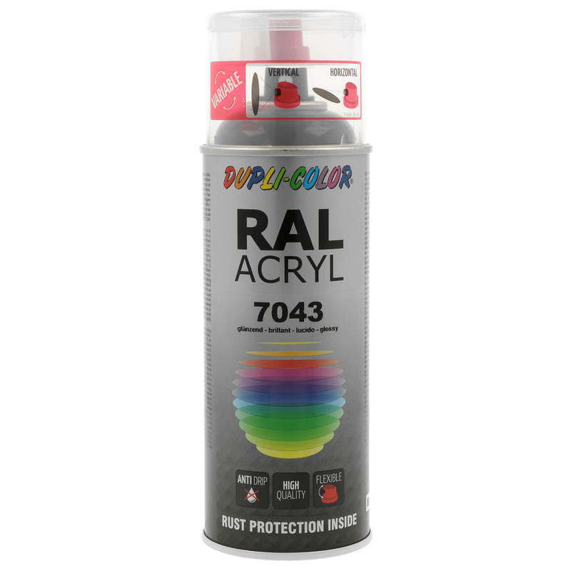 PRESTO 565311 | DUPLI COLOR RAL-Acryl-Spray 7043 verkehrsgrau glänzend 400ml