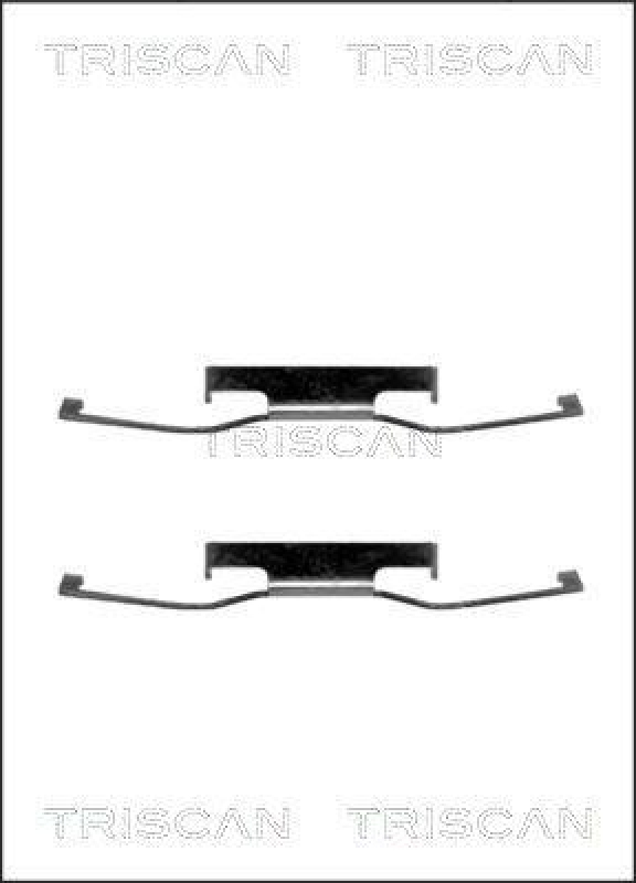 TRISCAN 8105 101214 Montagesatz, Scheibenbremsbelag f&uuml;r Ford, Talbot