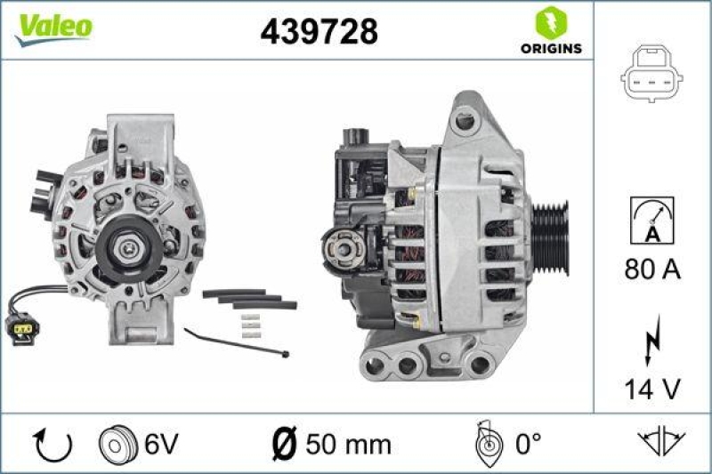 VALEO 439728 Generator Neu - ORIGINS