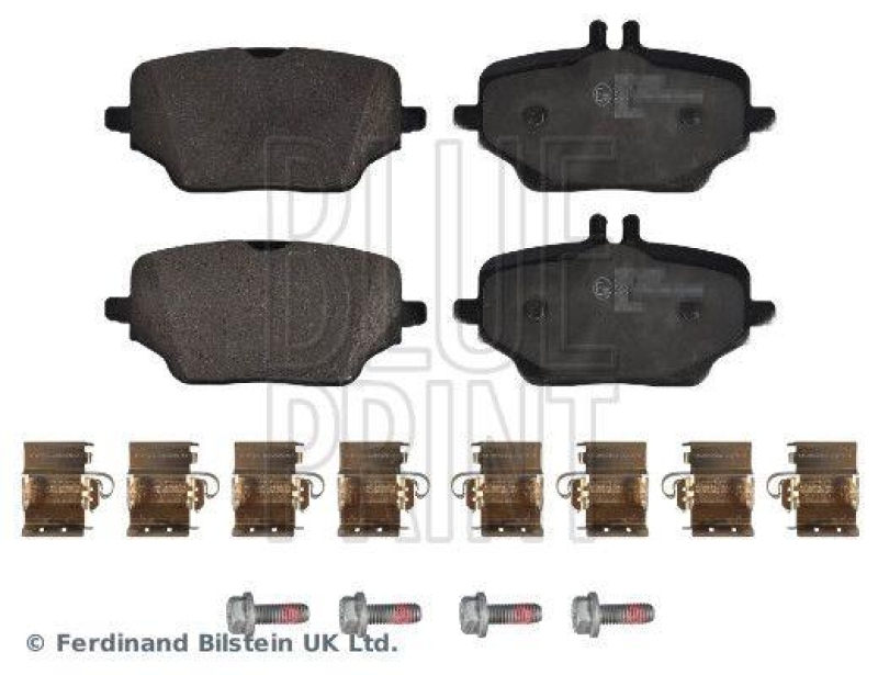 BLUE PRINT ADBP420065 Bremsbelagsatz mit Befestigungsmaterial f&uuml;r Mercedes-Benz PKW
