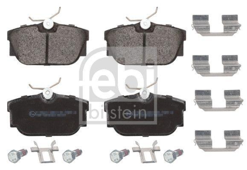 FEBI BILSTEIN 16382 Bremsbelagsatz mit Befestigungsmaterial f&uuml;r VW-Audi