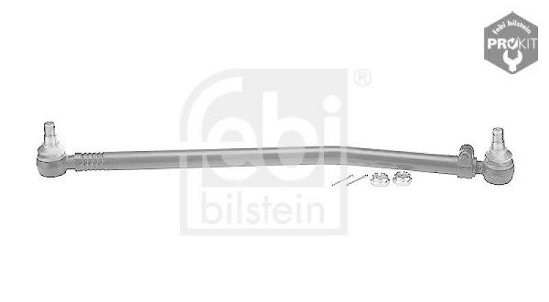 FEBI BILSTEIN 09868 Lenkstange mit Kronenmuttern und Splinten, vom Lenkgetriebe zur 1. Vorderachse f&uuml;r Scania