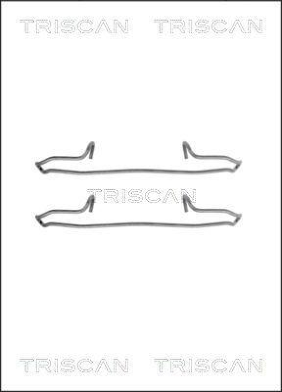 TRISCAN 8105 101594 Montagesatz, Scheibenbremsbelag f&uuml;r Fiat, Psa