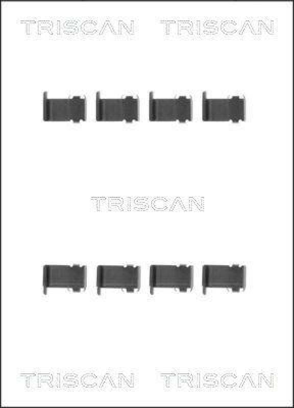 TRISCAN 8105 101597 Montagesatz, Scheibenbremsbelag f&uuml;r Daihatsu, Mitsubishi