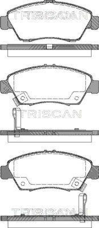 TRISCAN 8110 40168 Bremsbelag Vorne f&uuml;r Honda Civic