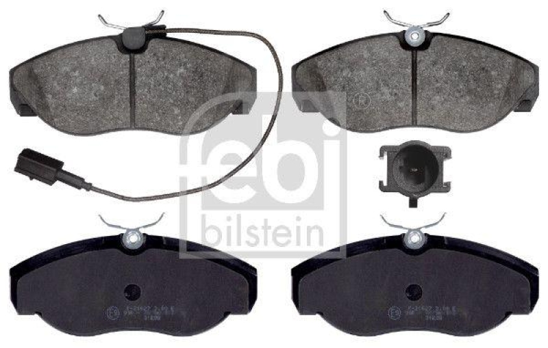 FEBI BILSTEIN 16391 Bremsbelagsatz für Fiat