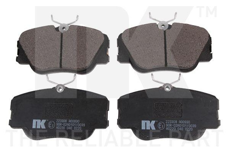 NK 223308 Bremsbelagsatz, Scheibenbremse f&uuml;r MERCEDES-BENZ
